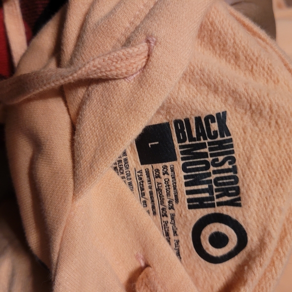 Calvin Klein Peach Hoodie with Black Print - Picture 2 of 2